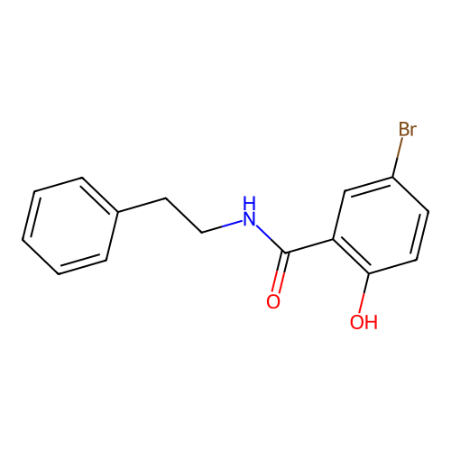 5-bromo-2-hydroxy-N-(2-phenylethyl)benzamide structure