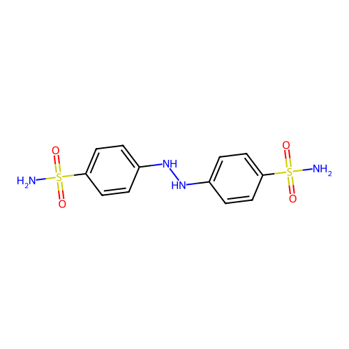 4-[2-(4-Sulfamoylphenyl)hydrazino]benzenesulfonamide structure