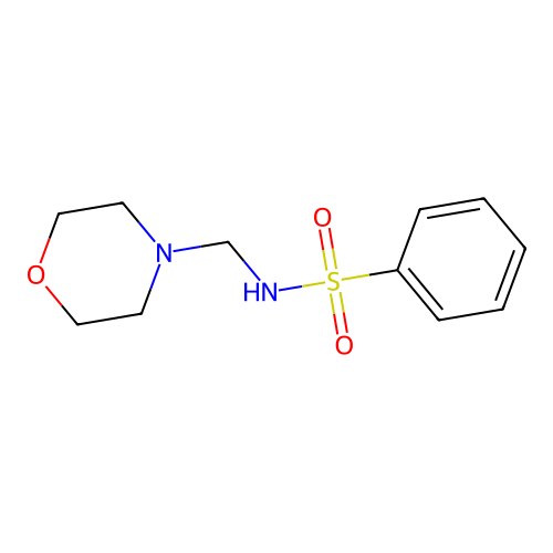 N-(morpholin-4-ylmethyl)benzenesulfonamide structure