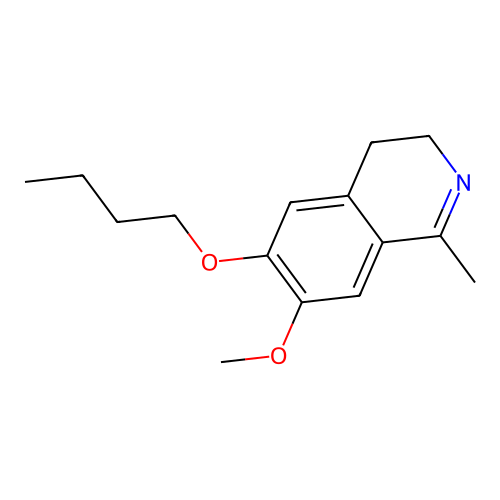 6-Butoxy-7-methoxy-1-methyl-3,4-dihydroisoquinoline structure