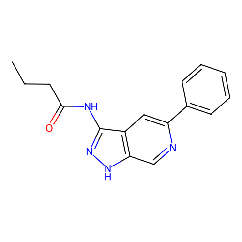 N-(5-Phenyl-1H-pyrazolo[3,4-c]pyridin-3-yl)butanamide structure