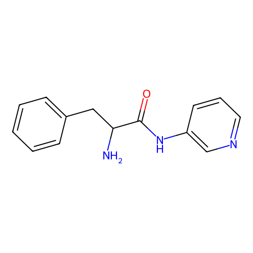 2-amino-3-phenyl-N-pyridin-3-ylpropanamide structure