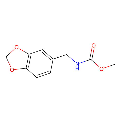Benzo[1,3]dioxol-5-ylmethyl-carbamic acid methyl ester structure