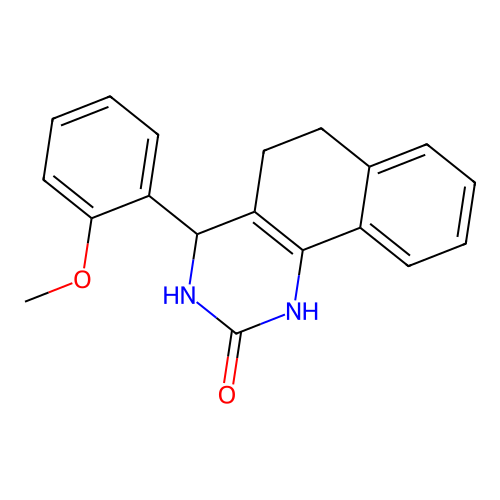 4-(2-methoxyphenyl)-3,4,5,6-tetrahydrobenzo[h]quinazolin-2(1H)-one structure