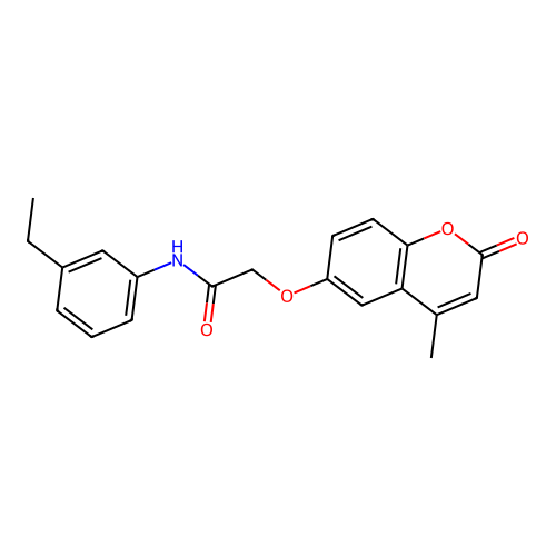 N-(3-ethylphenyl)-2-[(4-methyl-2-oxo-2H-chromen-6-yl)oxy]acetamide structure