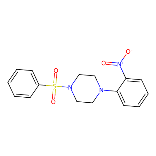 1-(2-Nitrophenyl)-4-(phenylsulfonyl)piperazine structure