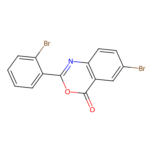 6-bromo-2-(2-bromophenyl)-4H-3,1-benzoxazin-4-one structure