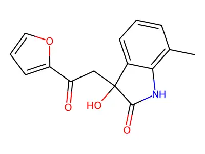 3-(2-(Furan-2-yl)-2-oxoethyl)-3-hydroxy-7-methylindolin-2-one structure