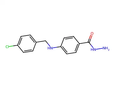 4-[(4-Chlorobenzyl)amino]benzohydrazide structure
