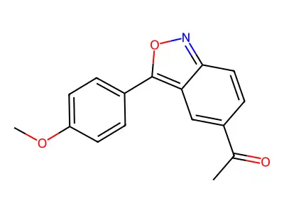 1-[3-(4-Methoxyphenyl)-2,1-benzisoxazol-5-yl]-1-ethanone structure