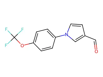 1-[4-(trifluoromethoxy)phenyl]-1H-pyrrole-3-carbaldehyde structure