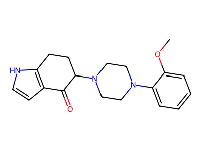 5-[4-(2-Methoxyphenyl)piperazin-1-yl]-1,5,6,7-tetrahydroindol-4-one structure