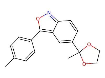 5-(2-Methyl-1,3-dioxolan-2-yl)-3-(p-tolyl)benzo[c]isoxazole structure