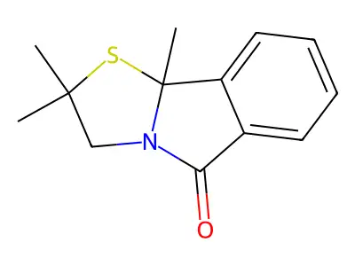 2,2,9b-trimethyl-2,3-dihydro[1,3]thiazolo[2,3-a]isoindol-5(9bH)-one structure