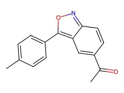 1-[3-(4-Methylphenyl)-2,1-benzisoxazol-5-yl]-1-ethanone structure