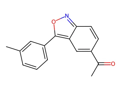 1-[3-(3-Methylphenyl)-2,1-benzisoxazol-5-yl]-1-ethanone structure
