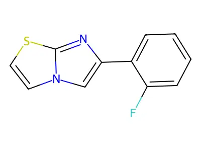 6-(2-Fluorophenyl)imidazo[2,1-b][1,3]thiazole structure