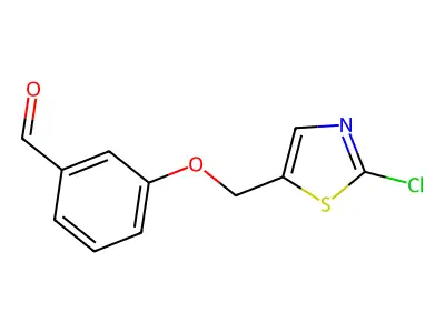 3-[(2-Chloro-1,3-thiazol-5-yl)methoxy]benzaldehyde structure