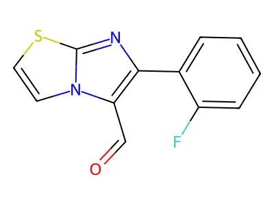 6-(2-Fluorophenyl)imidazo[2,1-b][1,3]thiazole-5-carbaldehyde structure