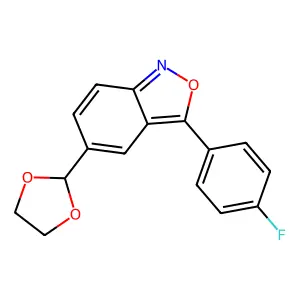 5-(1,3-Dioxolan-2-yl)-3-(4-fluorophenyl)-2,1-benzisoxazole structure