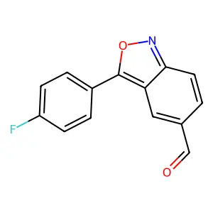 3-(4-Fluorophenyl)-2,1-benzoxazole-5-carbaldehyde structure
