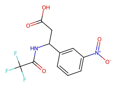 3-(3-nitrophenyl)-3-[(2,2,2-trifluoroacetyl)amino]propanoic Acid structure