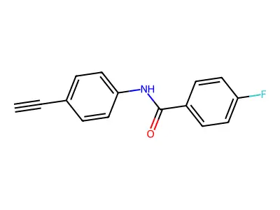 N-(4-ethynylphenyl)-4-fluorobenzamide structure