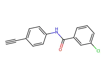 3-chloro-N-(4-ethynylphenyl)benzamide structure