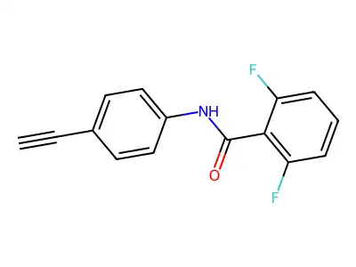 N-(4-ethynylphenyl)-2,6-difluorobenzamide structure