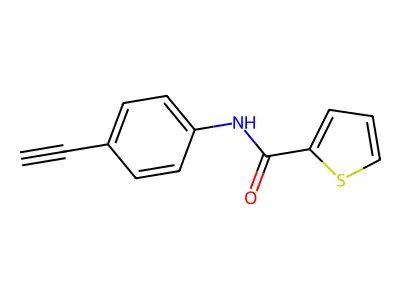 N-(4-ethynylphenyl)thiophene-2-carboxamide structure