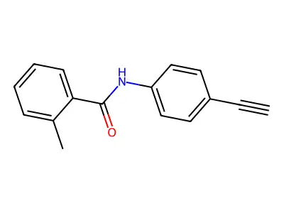 N-(4-ethynylphenyl)-2-methylbenzamide structure