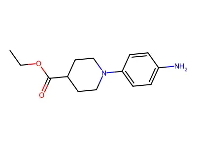 1-(4-Amino-phenyl)-piperidine-4-carboxylic acid ethyl ester structure