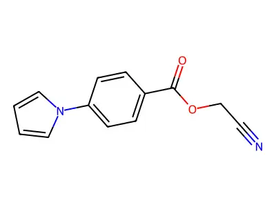 cyanomethyl 4-(1H-pyrrol-1-yl)benzenecarboxylate structure