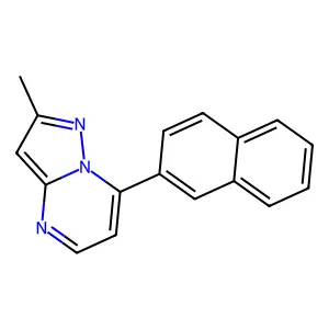 2-Methyl-7-(2-naphthyl)pyrazolo[1,5-a]pyrimidine structure