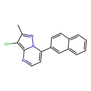 3-Chloro-2-methyl-7-(2-naphthyl)pyrazolo[1,5-a]pyrimidine structure