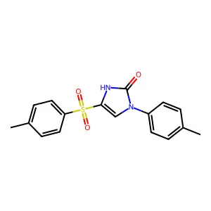 1-(4-methylphenyl)-4-[(4-methylphenyl)sulfonyl]-1,3-dihydro-2H-imidazol-2-one structure