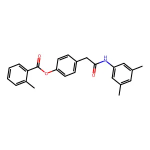 4-[2-(3,5-Dimethylanilino)-2-oxoethyl]phenyl 2-methylbenzenecarboxylate structure
