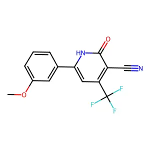 2-Hydroxy-6-(3-methoxyphenyl)-4-(trifluoromethyl)nicotinonitrile structure