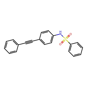N-[4-(2-phenylethynyl)phenyl]benzenesulfonamide structure