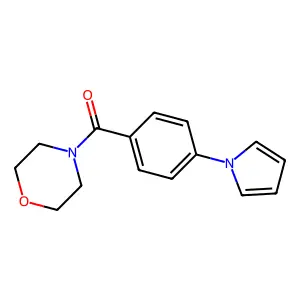 morpholino[4-(1H-pyrrol-1-yl)phenyl]methanone structure