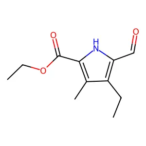 ethyl 4-ethyl-5-formyl-3-methyl-1H-pyrrole-2-carboxylate structure