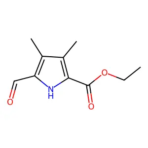 Ethyl 5-formyl-3,4-dimethyl-1H-pyrrole-2-carboxylate structure