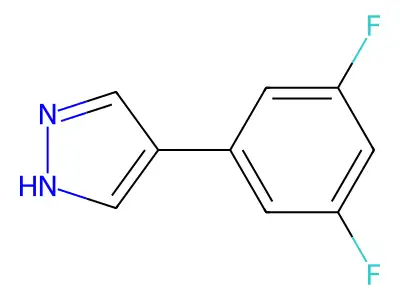 4-(3,5-difluorophenyl)-1H-pyrazole structure