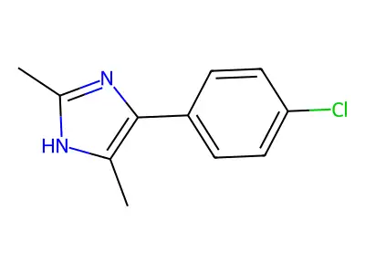 4-(4-chlorophenyl)-2,5-dimethyl-1H-imidazole structure