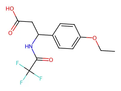 3-(4-ethoxyphenyl)-3-[(2,2,2-trifluoroacetyl)amino]propanoic Acid structure