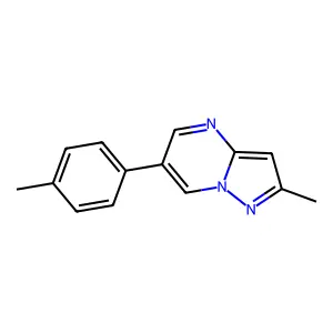 2-Methyl-6-(4-methylphenyl)pyrazolo[1,5-a]pyrimidine structure