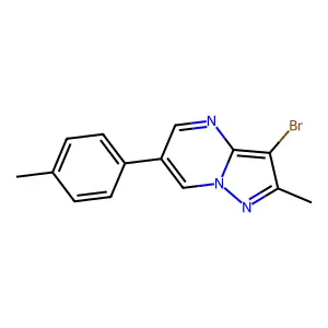 3-Bromo-2-methyl-6-(4-methylphenyl)pyrazolo[1,5-a]pyrimidine structure