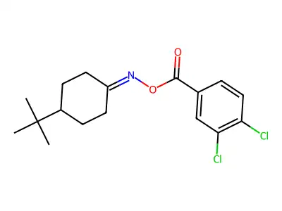 [(4-Tert-butylcyclohexylidene)amino] 3,4-dichlorobenzoate structure