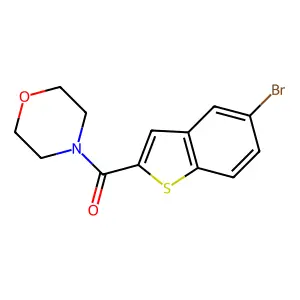 (5-Bromo-1-benzothiophen-2-yl)(morpholino)methanone structure