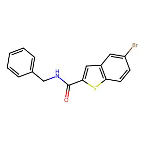 N-benzyl-5-bromo-1-benzothiophene-2-carboxamide structure